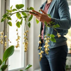 Le hoya, de la fleur de