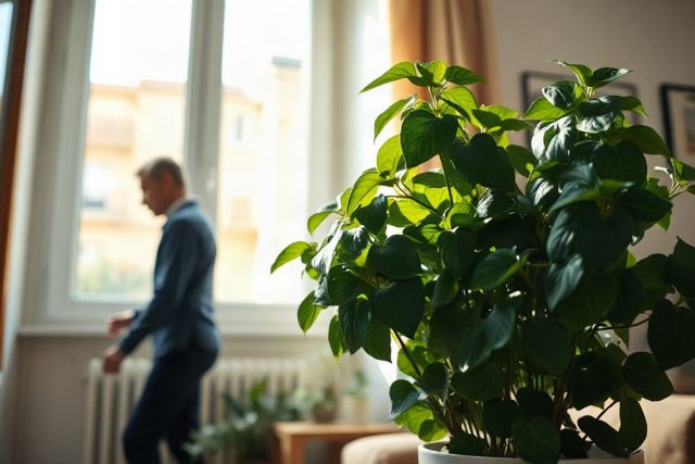 Le lierre en intérieur et la