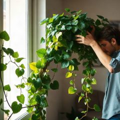 Le lierre en intérieur et la