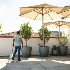 Les arbres parasols