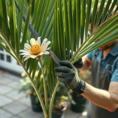 Un palmier en fleur, que faire